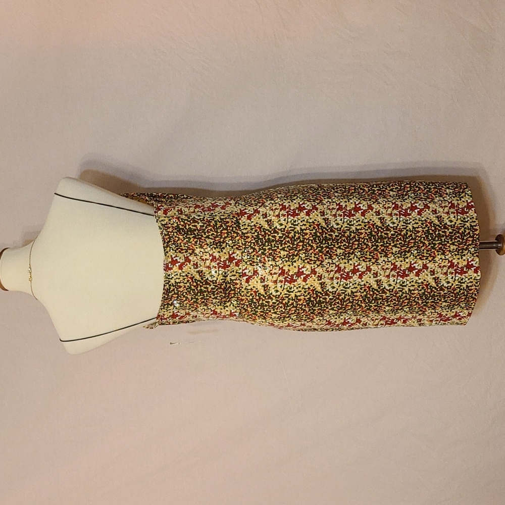 YA Multi-Colored Sequin Embellished Drape Front Dress - Picture 4 of 7
